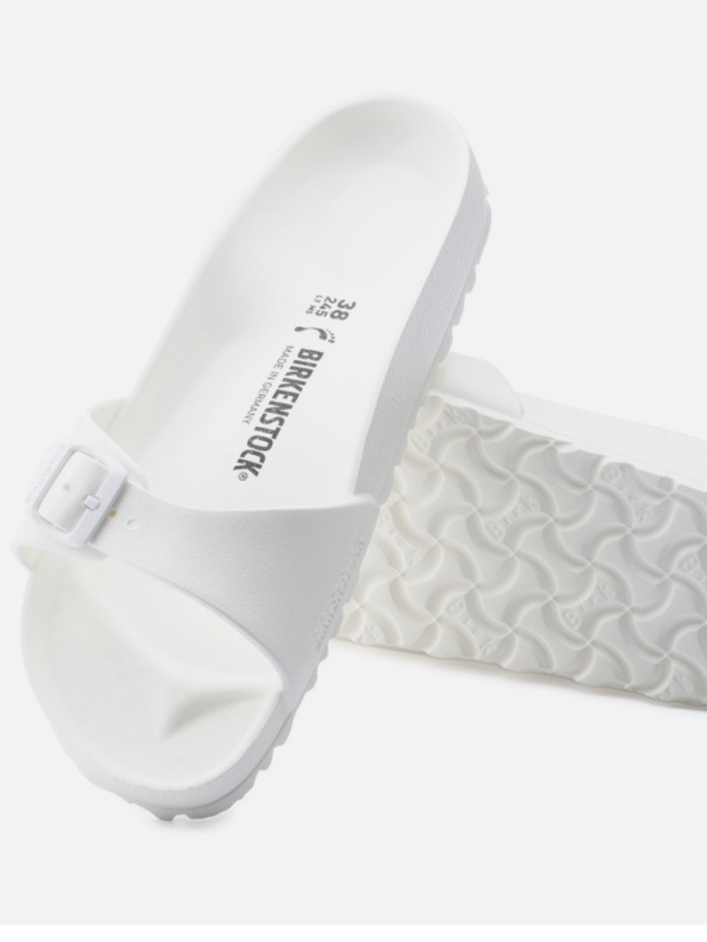 Birkenstock White EVA Madrid Slide Sandals for Women - Single Strap